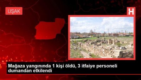 Mağaza yangınında 1 kişi öldü, 3 itfaiye işçisi dumandan etkilendi